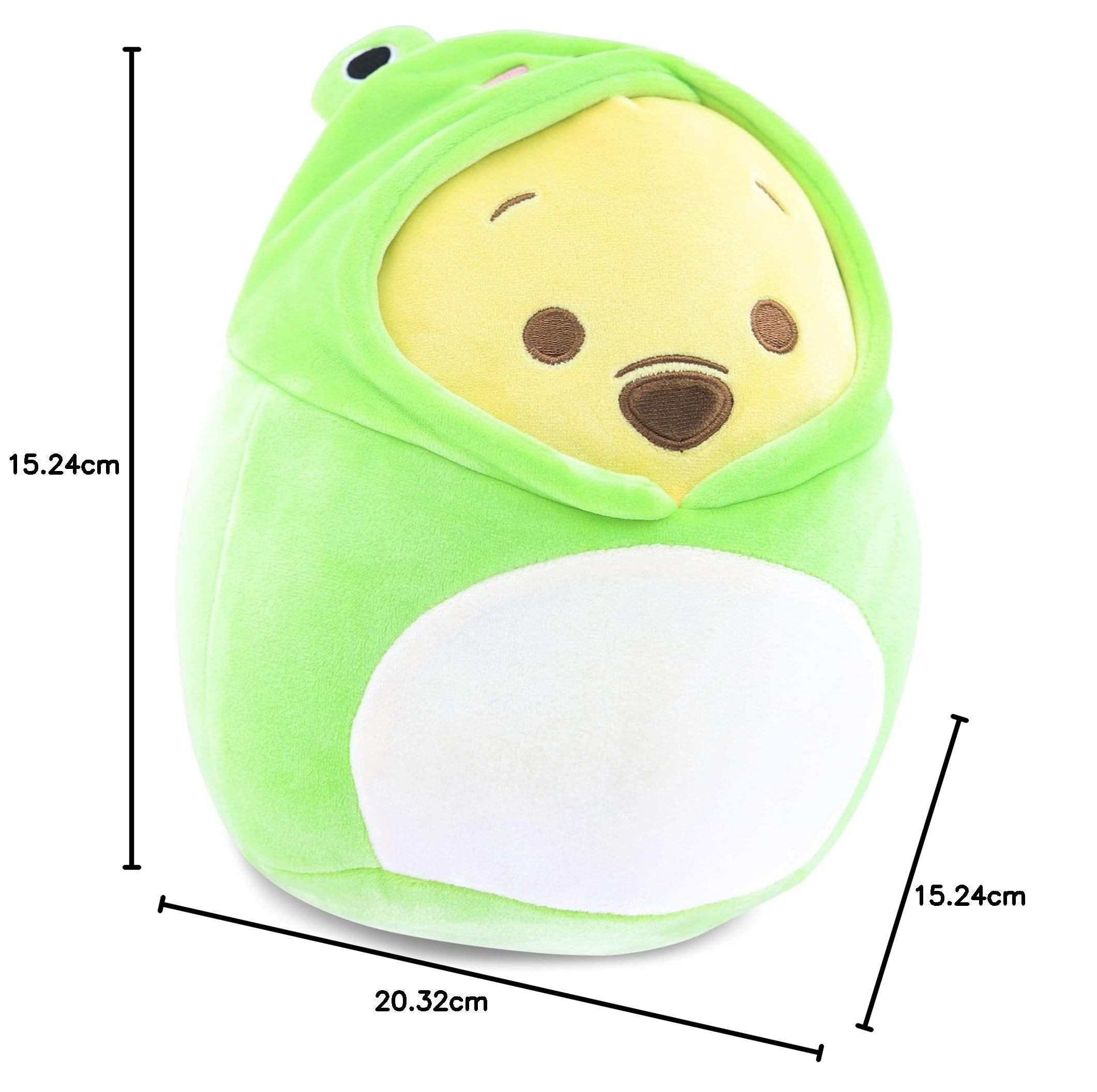 緑色フード付きぬいぐるみ Amazon.co.jp: Squishmallow KellyToys - 8インチ(20cm) - くまのプー